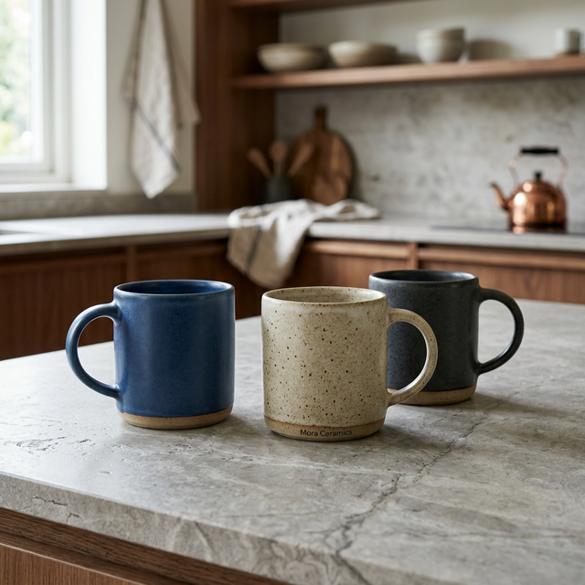 Mora Ceramics Flat Base Mugs