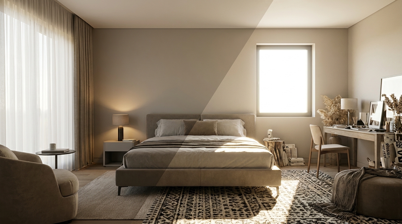 Amber Bedroom Lighting
