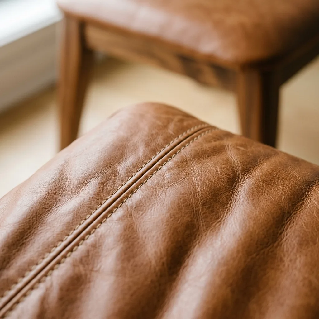 Cognac Aniline Leather Sofa
