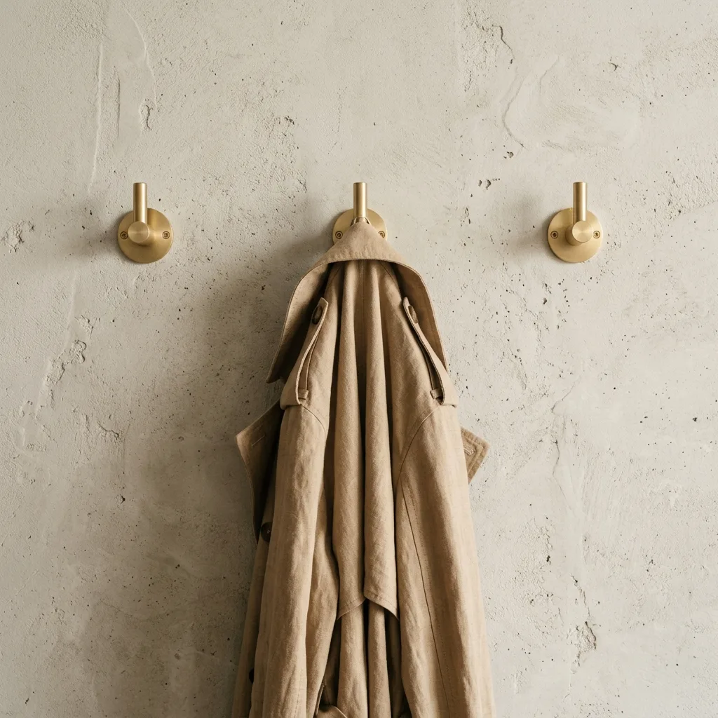 Three Brass Hooks