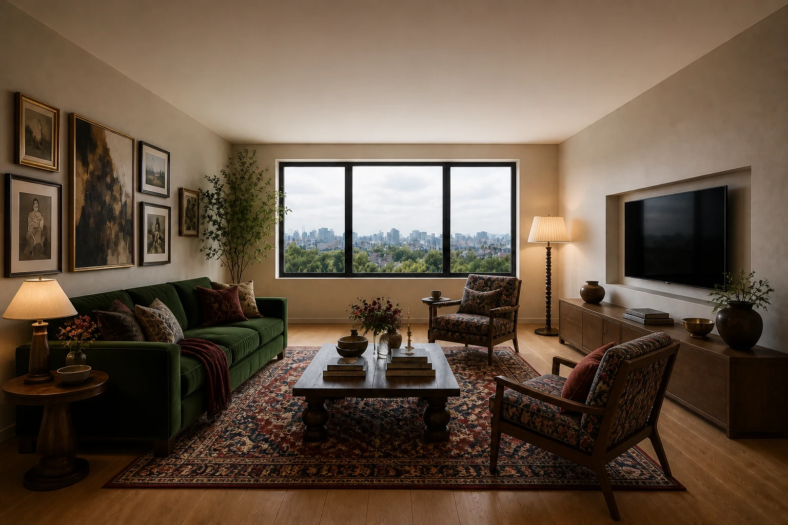 Controlled Maximalism interpretation in the fixed Spatial Atlas room